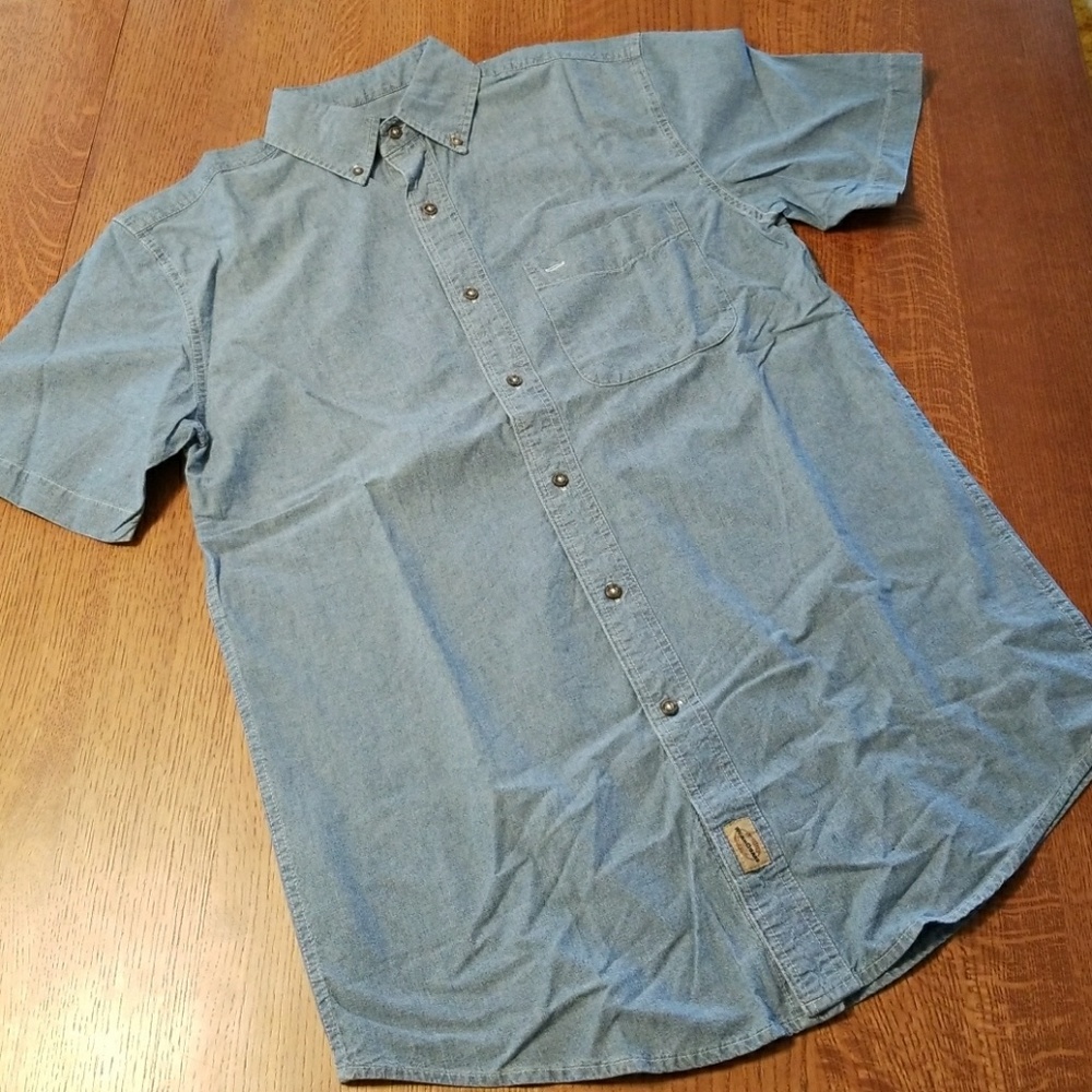 🍁WearGuard short sleeve denim buttondown
